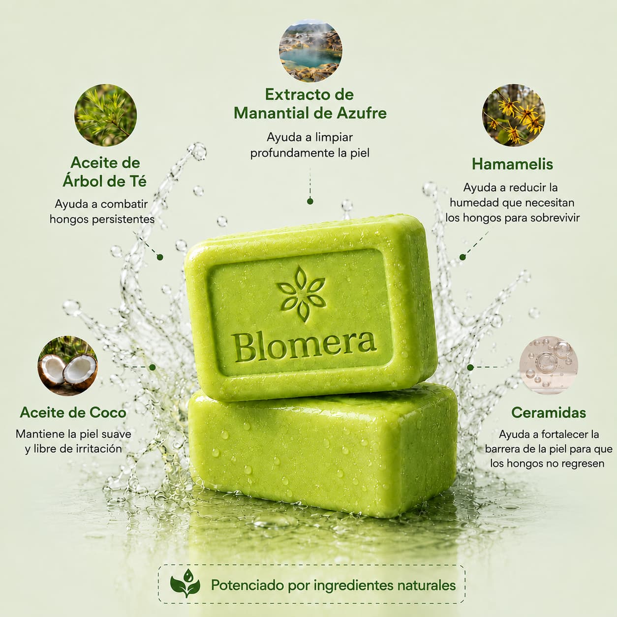 Blomera™ Jabón Antimicótico Natural