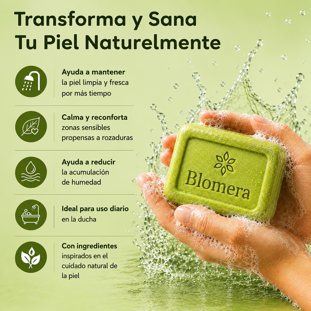 Blomera™ Jabón Antimicótico Natural